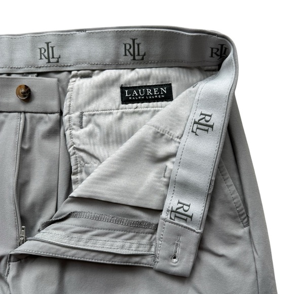 LAUREN RALPH LAUREN Men's Gray Chino Pants Size 33x30 Elastic Waist Stretch - Picture 3 of 6